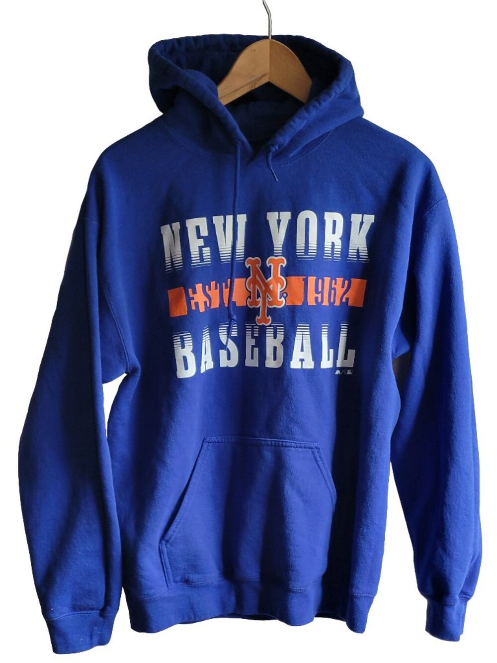 New York Yankees MLB Baseball Navy Blue Hoodie Pullover /Majestic Women's Size M